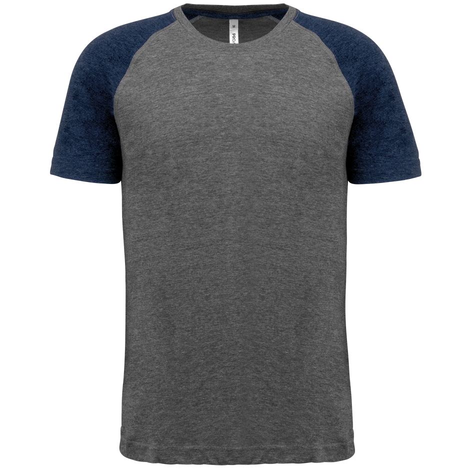 PA4010 - T-shirt triblend bicolore sport manches courtes unisexe - Occifloc