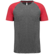 PA4010 - T-shirt triblend bicolore sport manches courtes unisexe - Occifloc