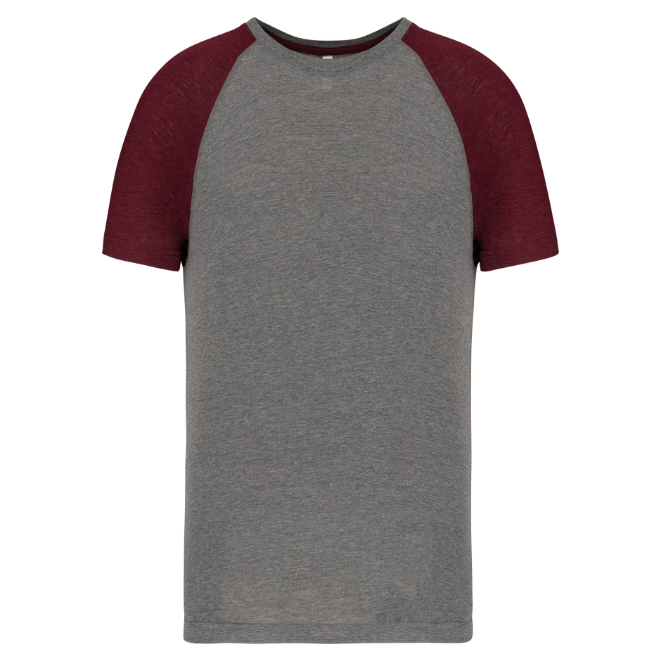 PA4010 - T-shirt triblend bicolore sport manches courtes unisexe - Occifloc