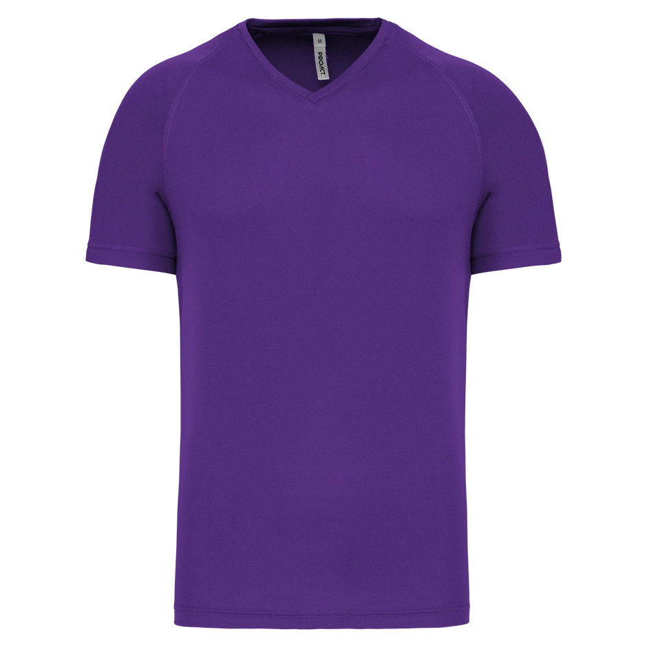 PA476 - T-shirt de sport manches courtes col v homme - Occifloc