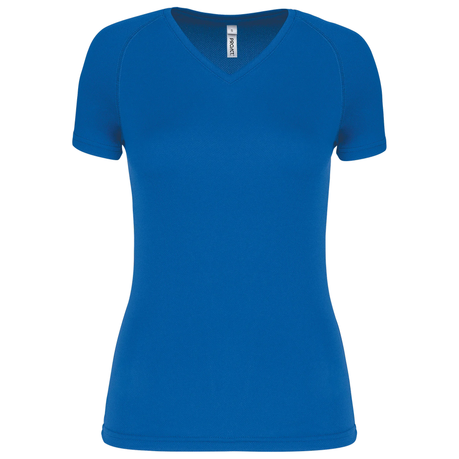 PA477 - T-shirt de sport manches courtes col v femme - Occifloc