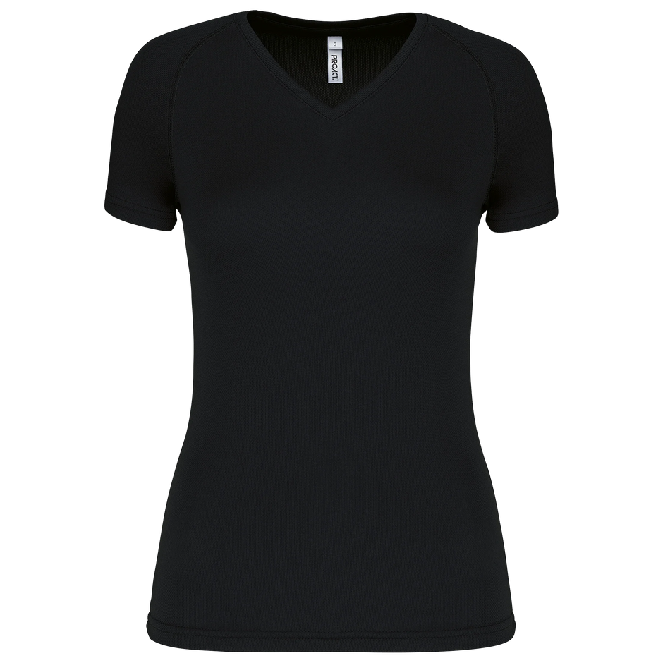 PA477 - T-shirt de sport manches courtes col v femme - Occifloc