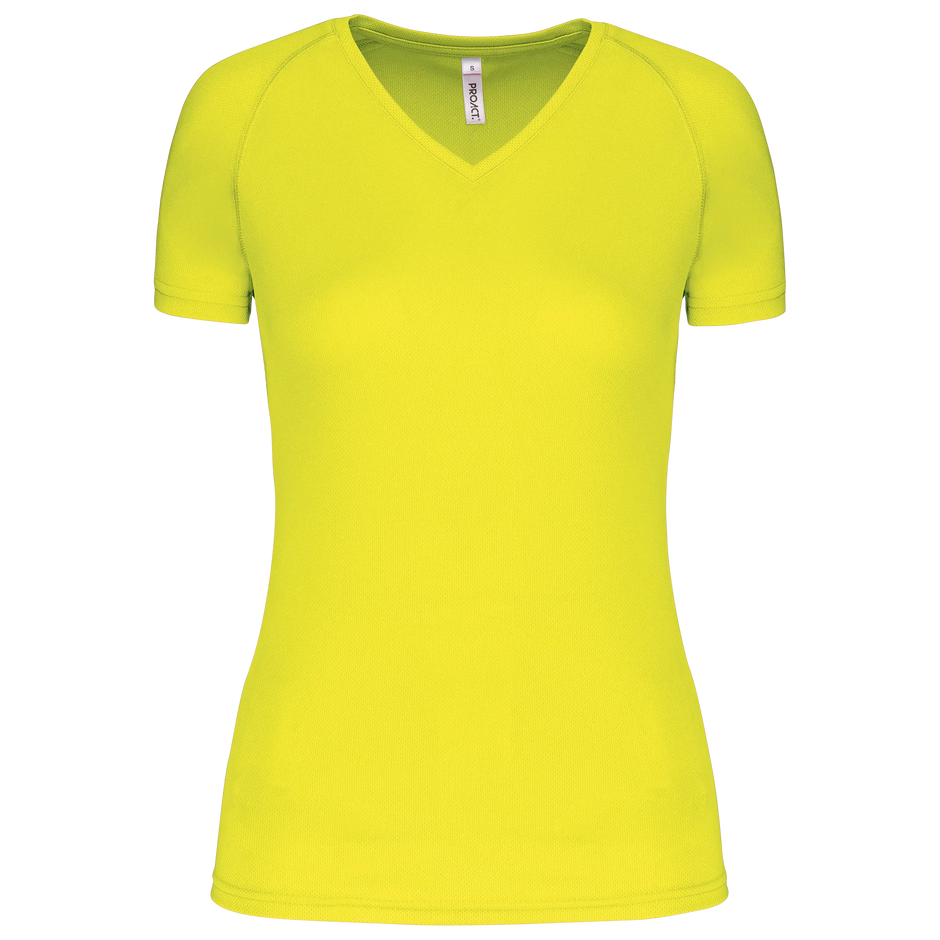 PA477 - T-shirt de sport manches courtes col v femme - Occifloc