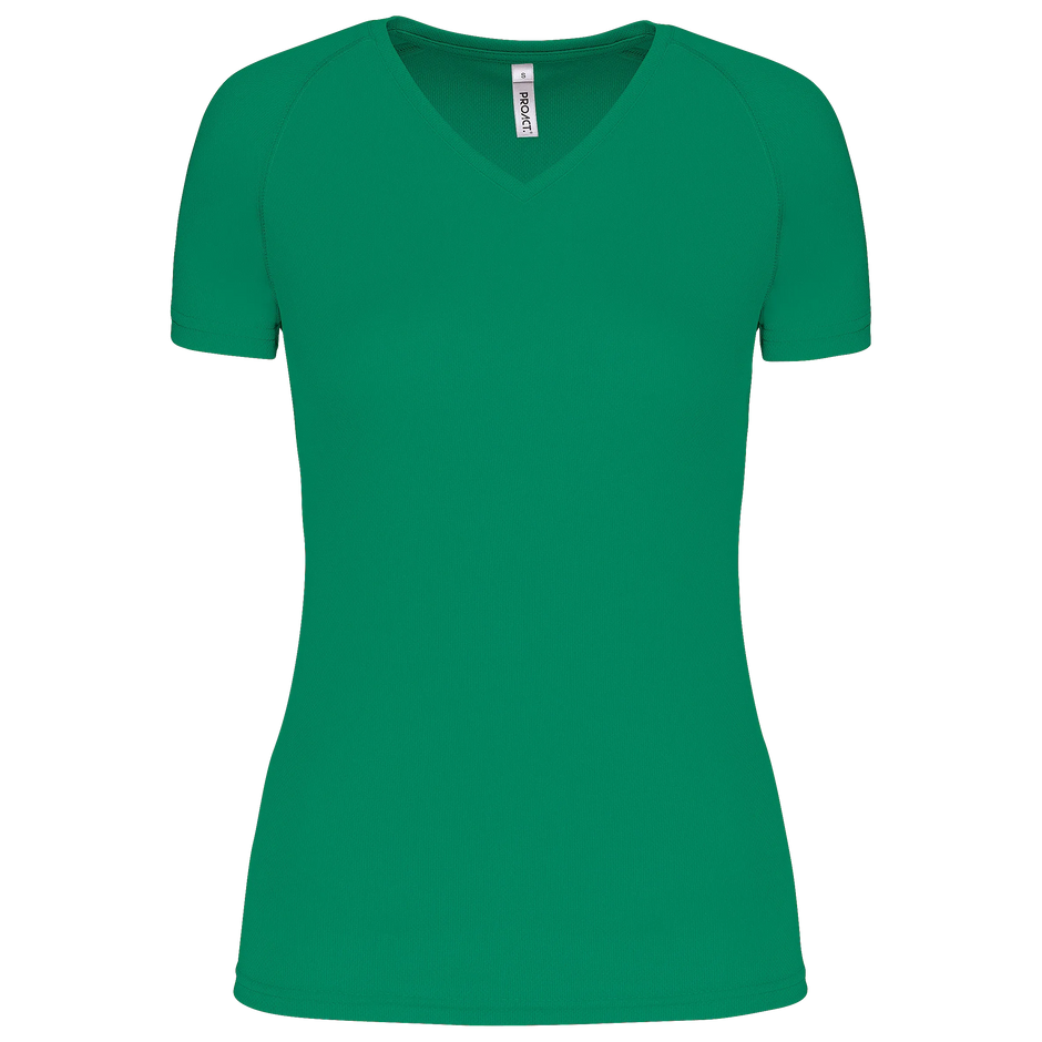 PA477 - T-shirt de sport manches courtes col v femme - Occifloc