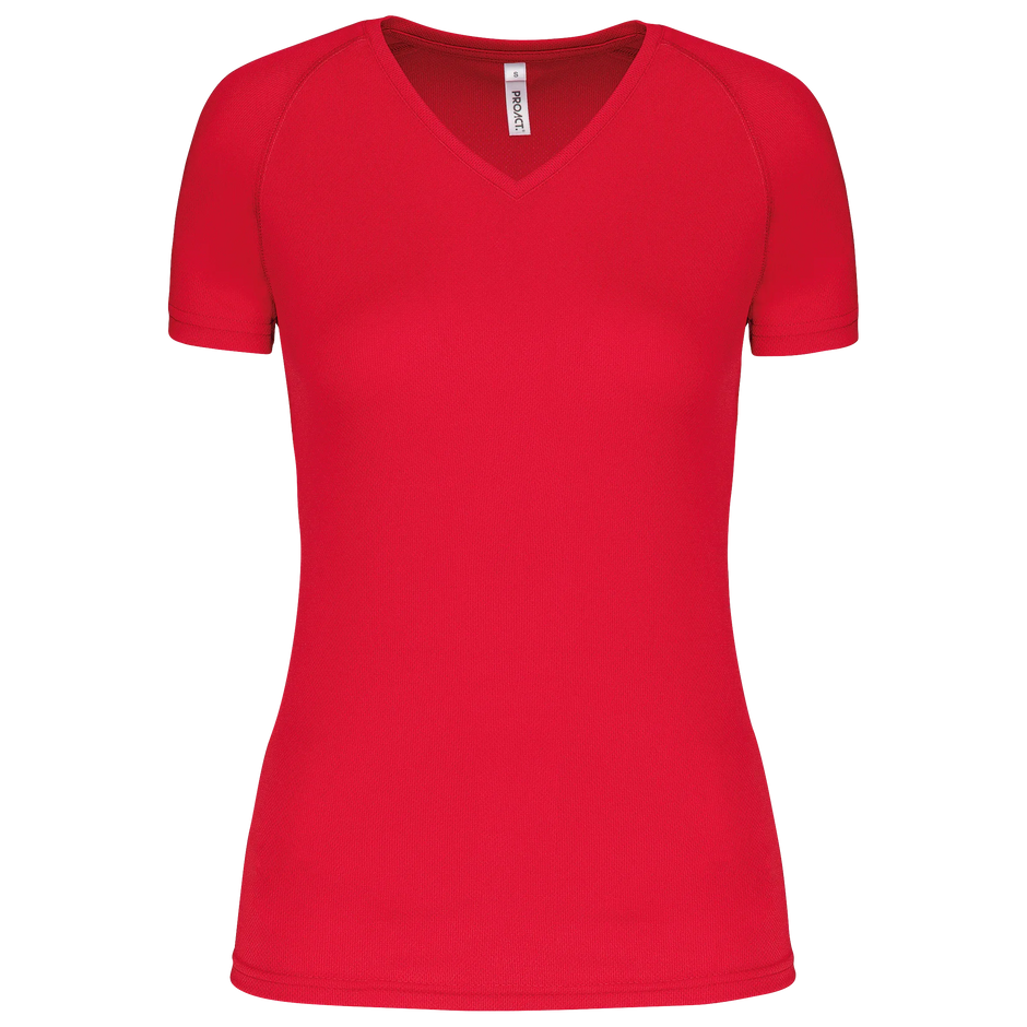 PA477 - T-shirt de sport manches courtes col v femme - Occifloc