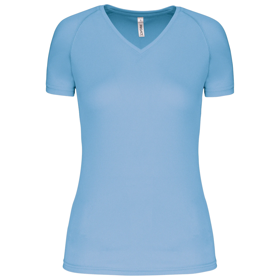 PA477 - T-shirt de sport manches courtes col v femme - Occifloc