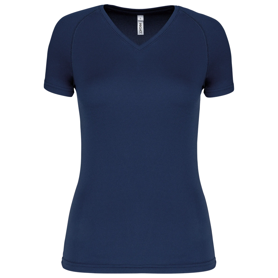 PA477 - T-shirt de sport manches courtes col v femme - Occifloc