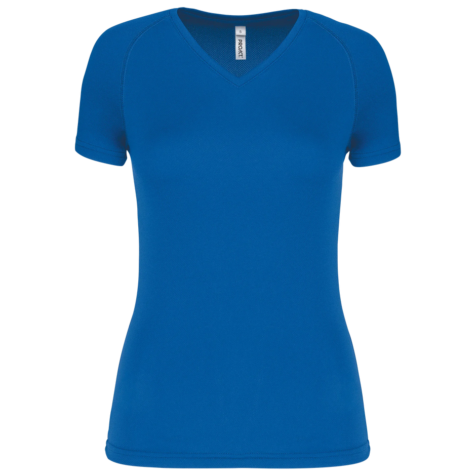 PA477 - T-shirt de sport manches courtes col v femme - Occifloc