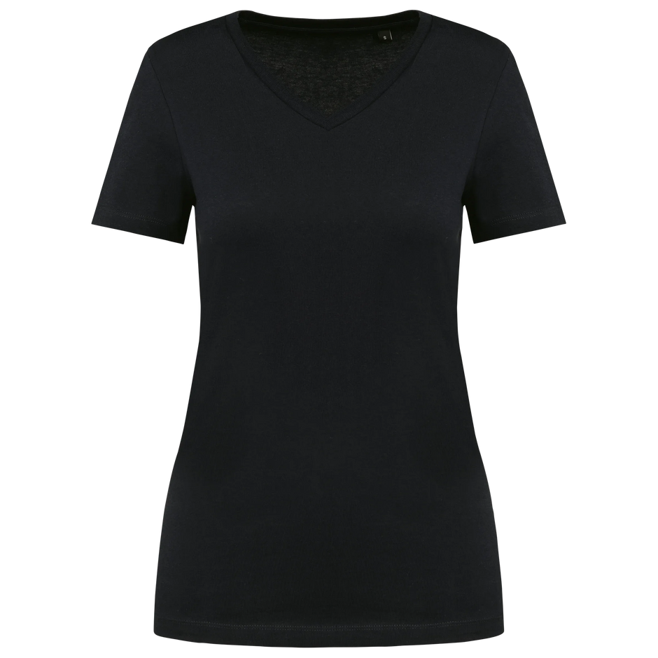 PK305 - T-shirt Supima® col V manches courtes femme - Occifloc