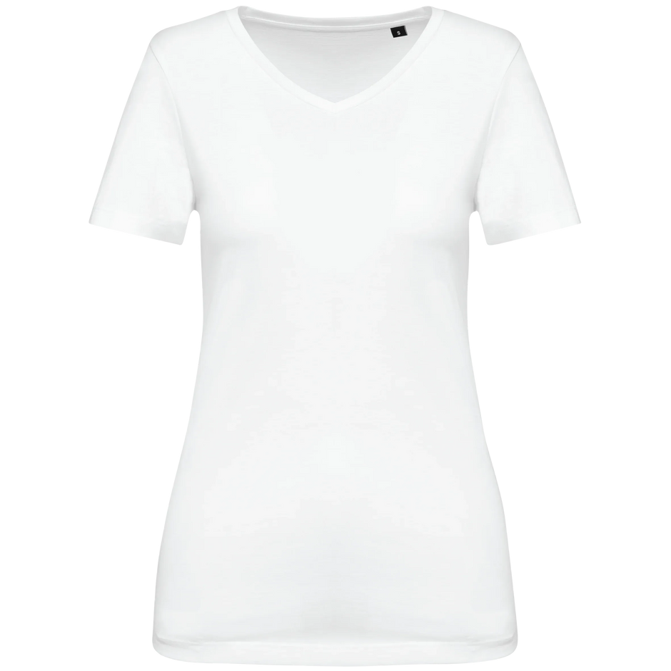 PK305 - T-shirt Supima® col V manches courtes femme - Occifloc