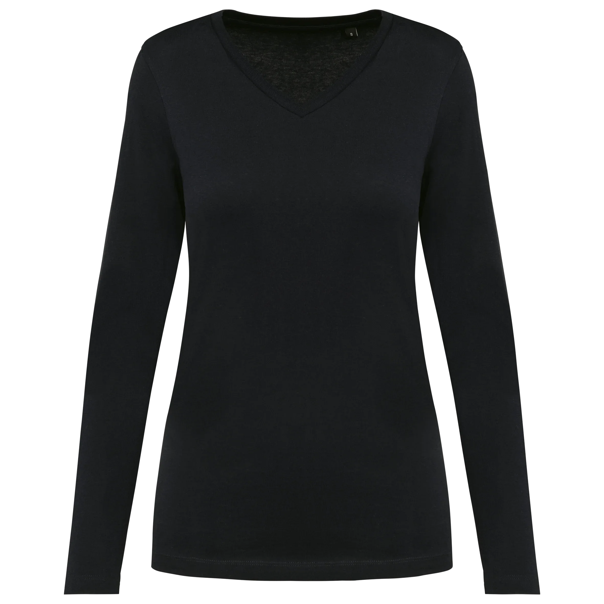 PK307 - T-shirt Supima® col V manches longues femme - Occifloc