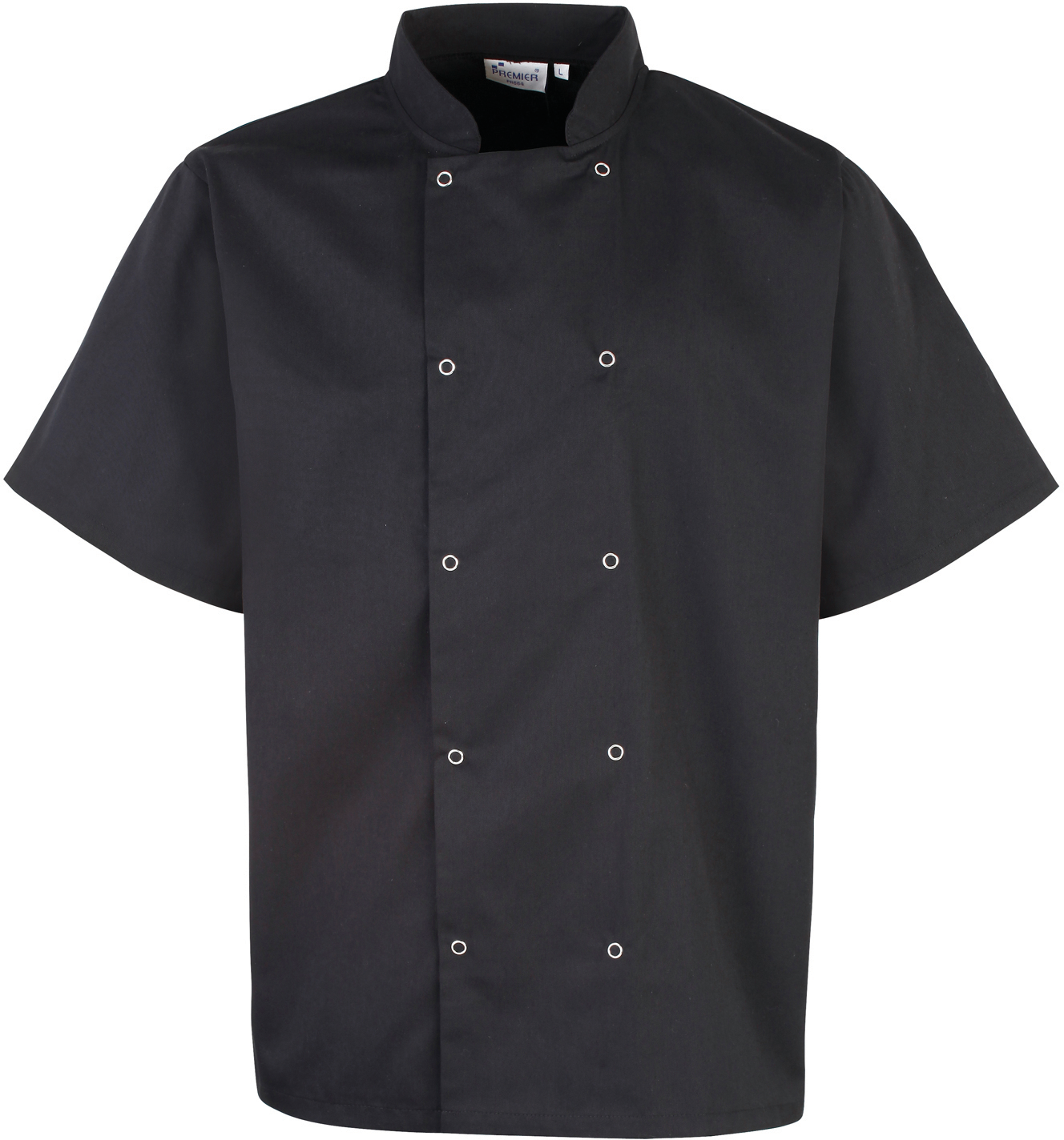 PR664 - Veste de cuisine manches courtes à boutons pression Premier