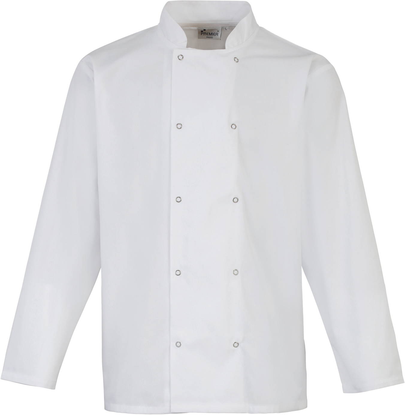 PR665 - Veste de cuisine manches longues à boutons pression Premier
