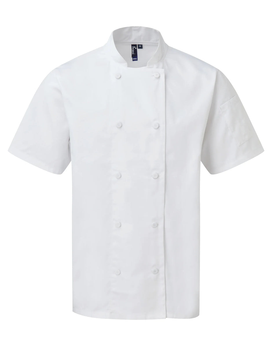 PR902 - Veste chef cuisinier manches courtes Coolchecker® - Occifloc