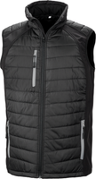 R238X - Gilet softshell rembourré black compass recyclé Result
