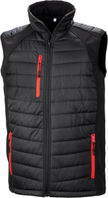 R238X - Gilet softshell rembourré black compass recyclé Result