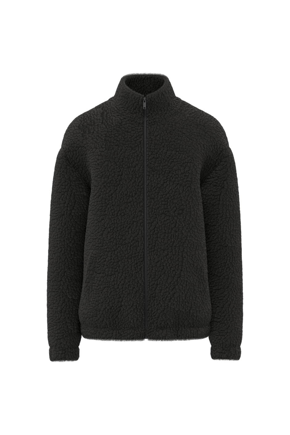 SP404 - Sweat-shirt zippé à épaules tombantes en sherpa unisexe Spasso