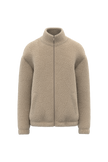 SP404 - Sweat-shirt zippé à épaules tombantes en sherpa unisexe