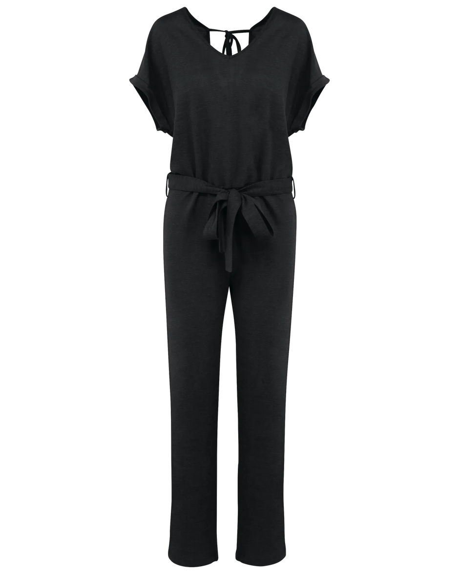 SP5004 - Combinaison en maille manches courtes en lin femme - Occifloc