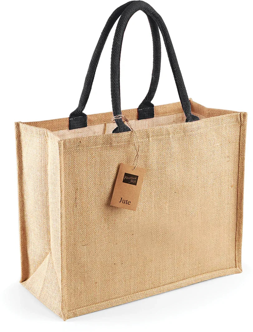 W407 - Sac shopping classique en jute - Occifloc