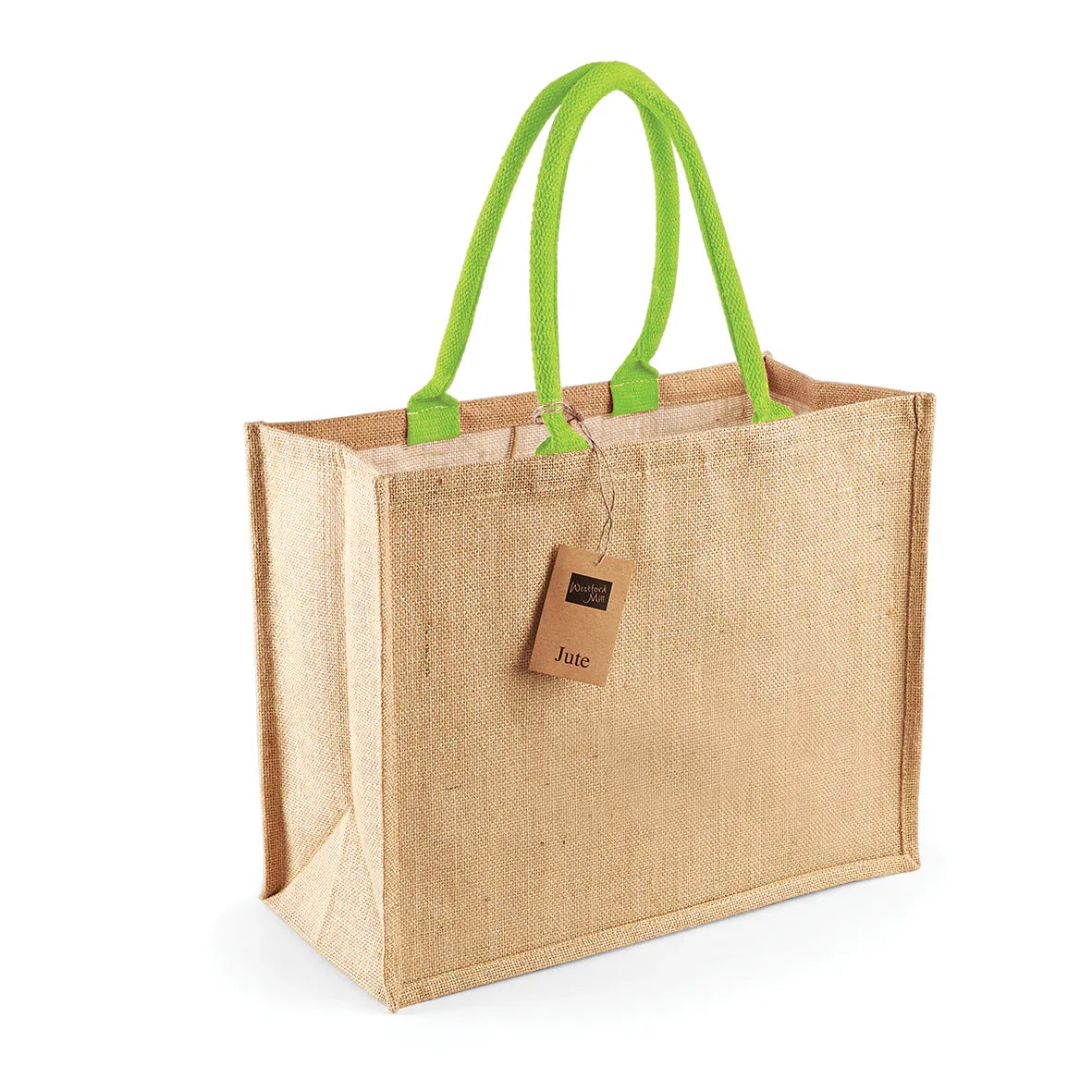 W407 - Sac shopping classique en jute - Occifloc
