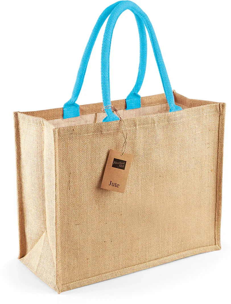 W407 - Sac shopping classique en jute - Occifloc
