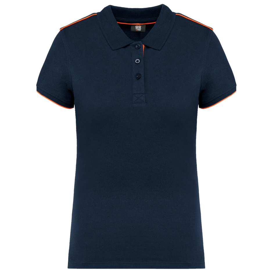 WK271 - Polo Day To Day contrasté manches courtes femme - Occifloc