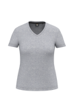 WK317 - T-shirt écoresponsable col V antibactérien femme