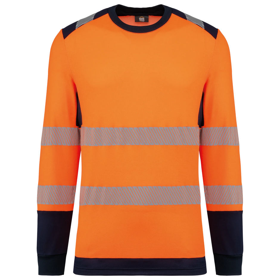 WK361 - T-shirt de sécurité recyclé col rond manches longues unisexe - Occifloc