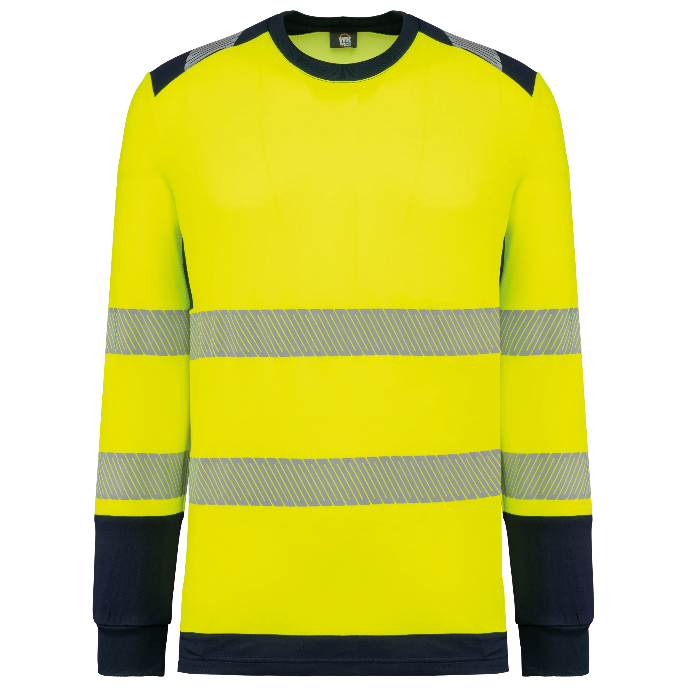 WK361 - T-shirt de sécurité recyclé col rond manches longues unisexe - Occifloc