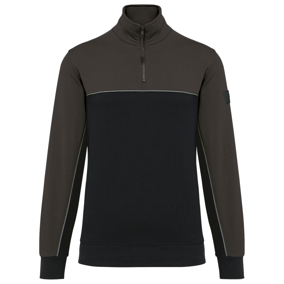 WK404 - Sweat-shirt écoresponsable col zippé unisexe WK. Designed To Work