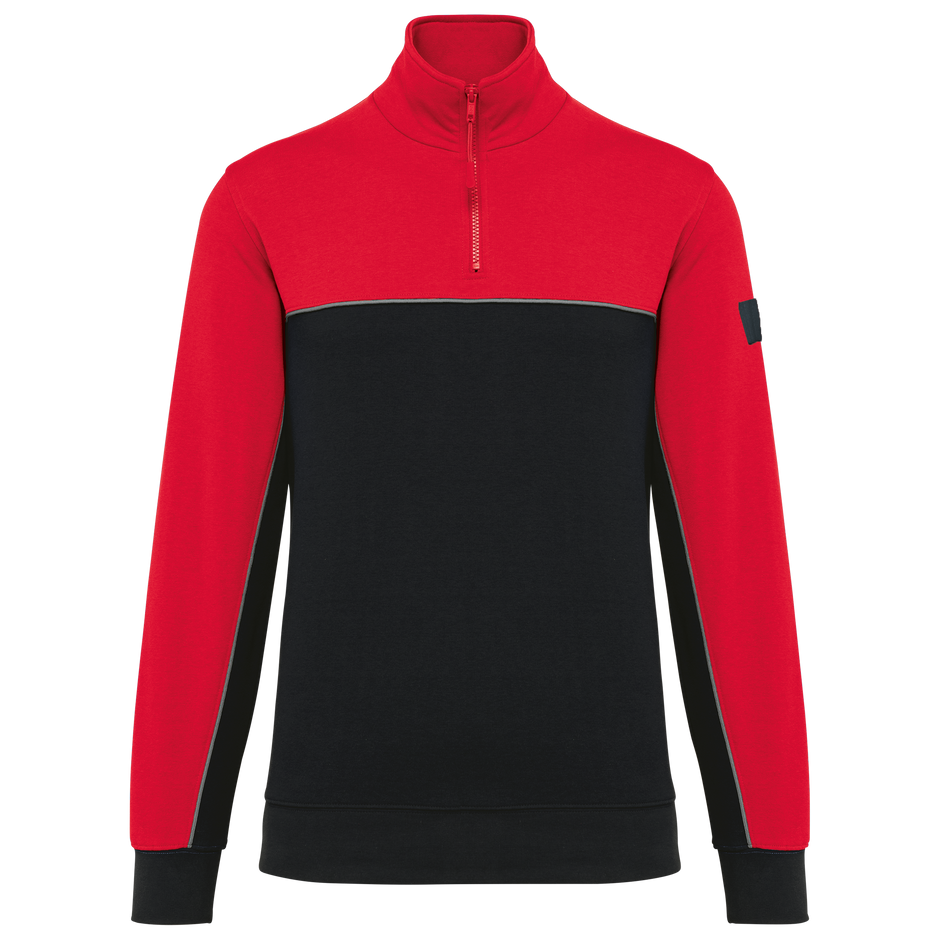 WK404 - Sweat-shirt écoresponsable col zippé unisexe WK. Designed To Work