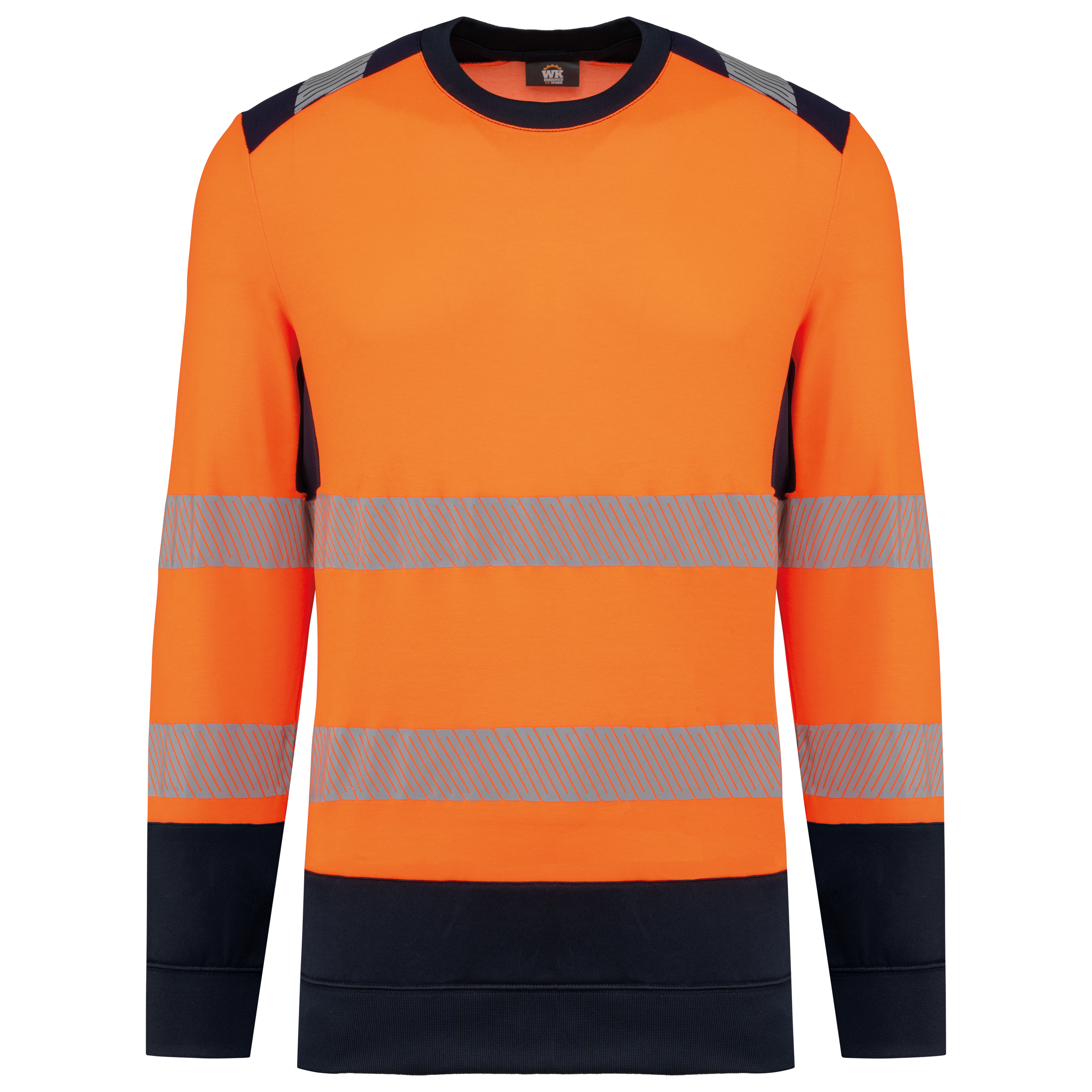 WK420 - Sweat-shirt de sécurité recyclé col rond unisexe