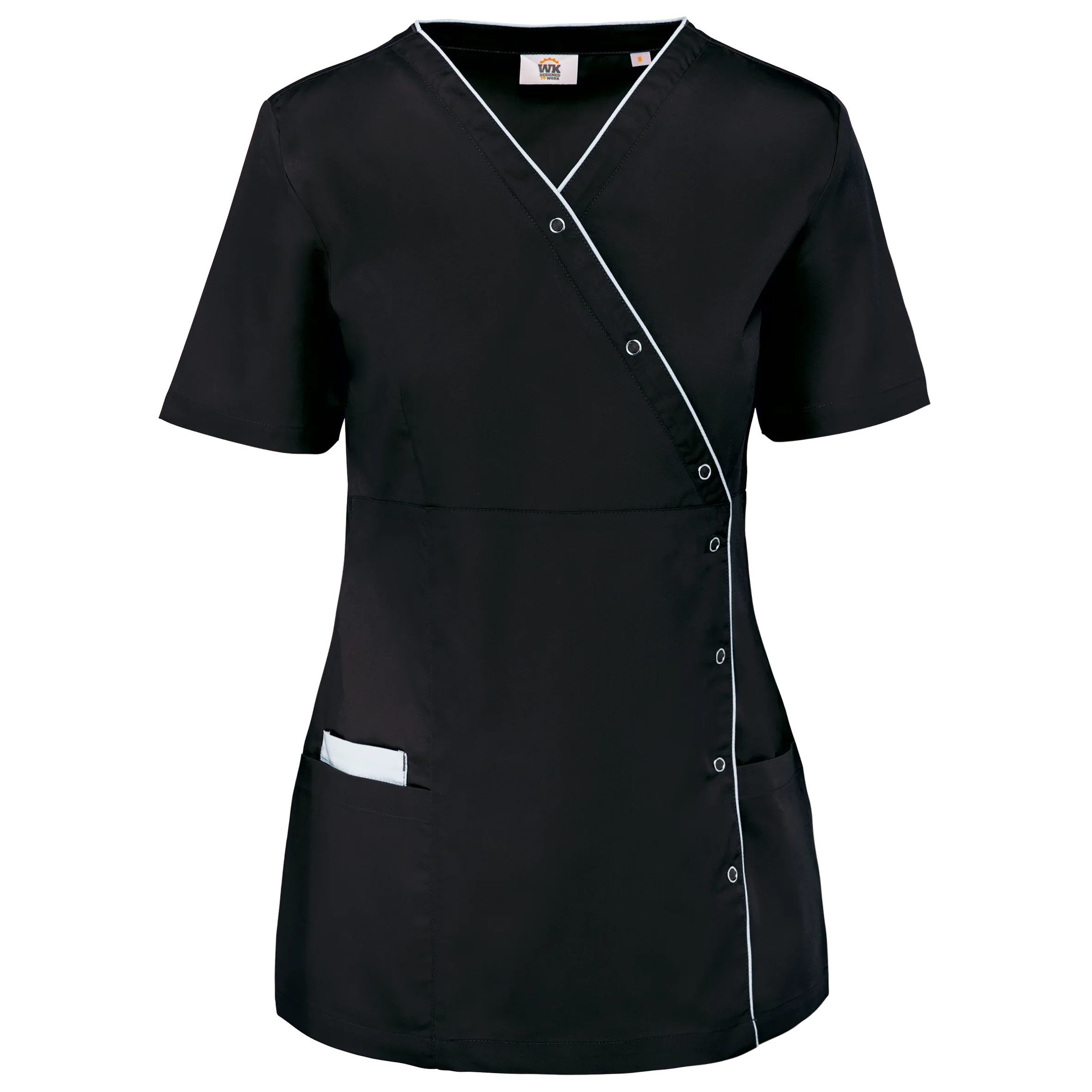 WK506 - Blouse polycoton avec boutons-pression femme - Occifloc