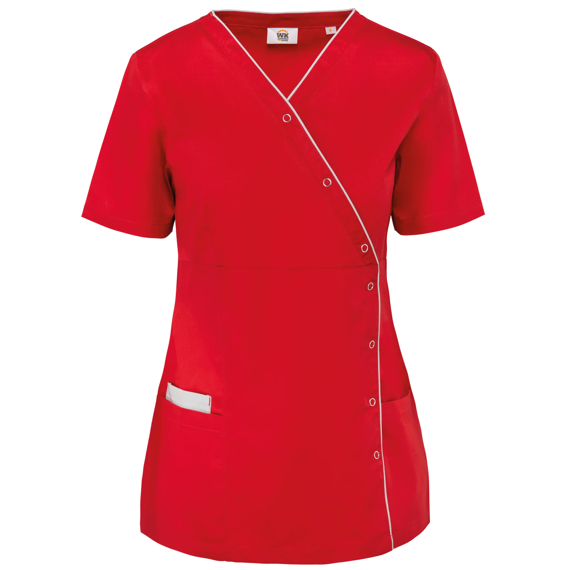 WK506 - Blouse polycoton avec boutons-pression femme - Occifloc