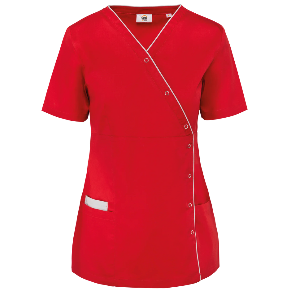WK506 - Blouse polycoton avec boutons-pression femme - Occifloc