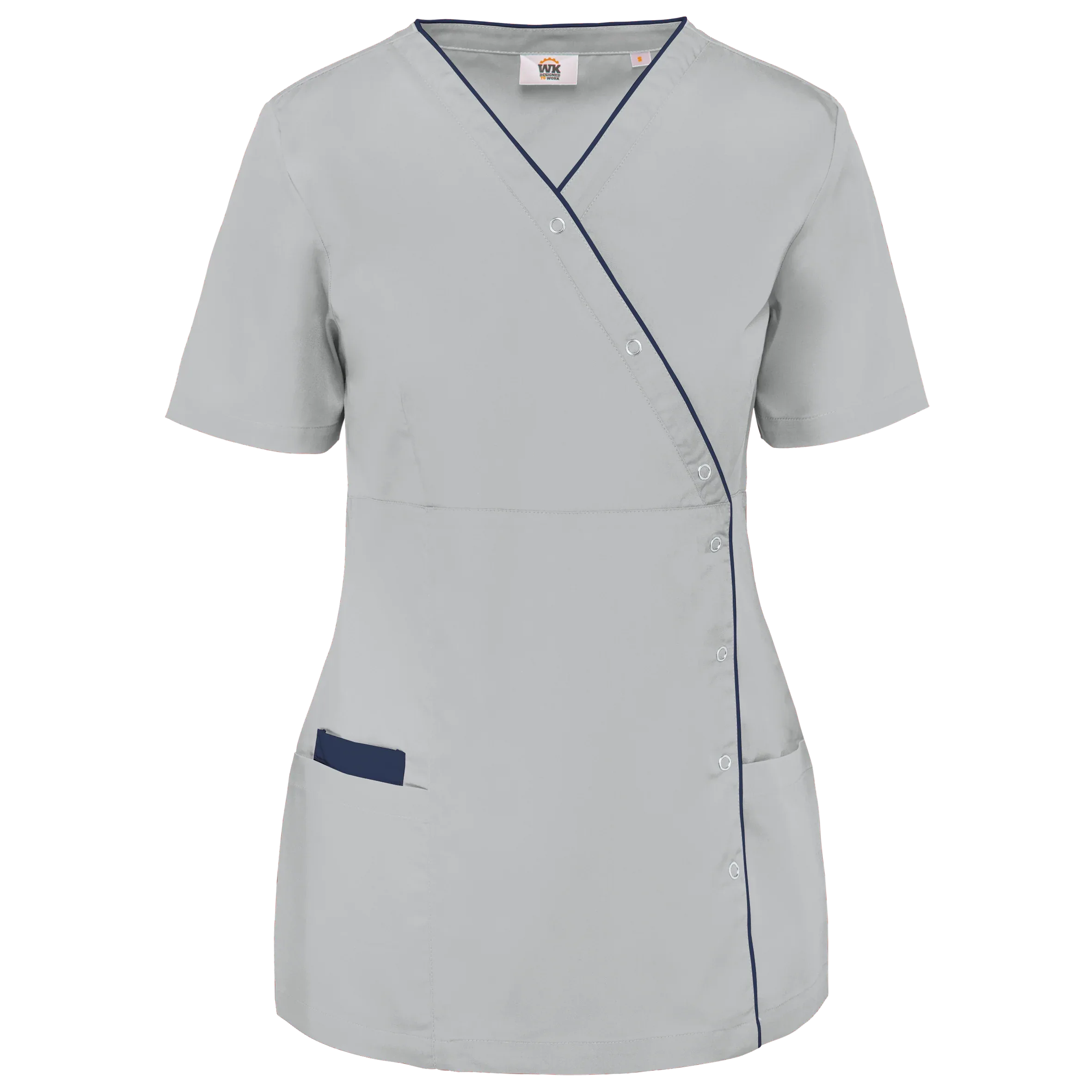 WK506 - Blouse polycoton avec boutons-pression femme - Occifloc