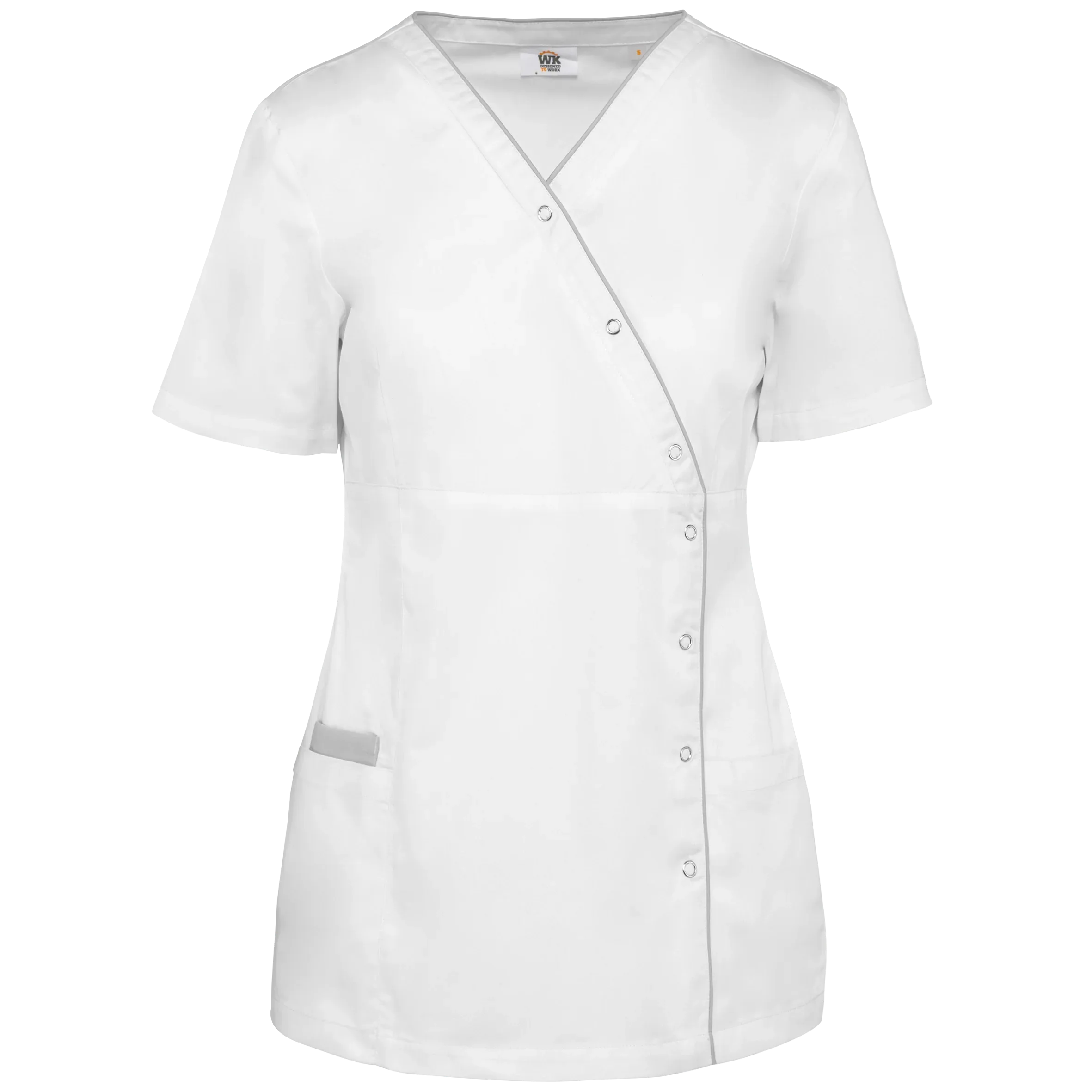 WK506 - Blouse polycoton avec boutons-pression femme - Occifloc