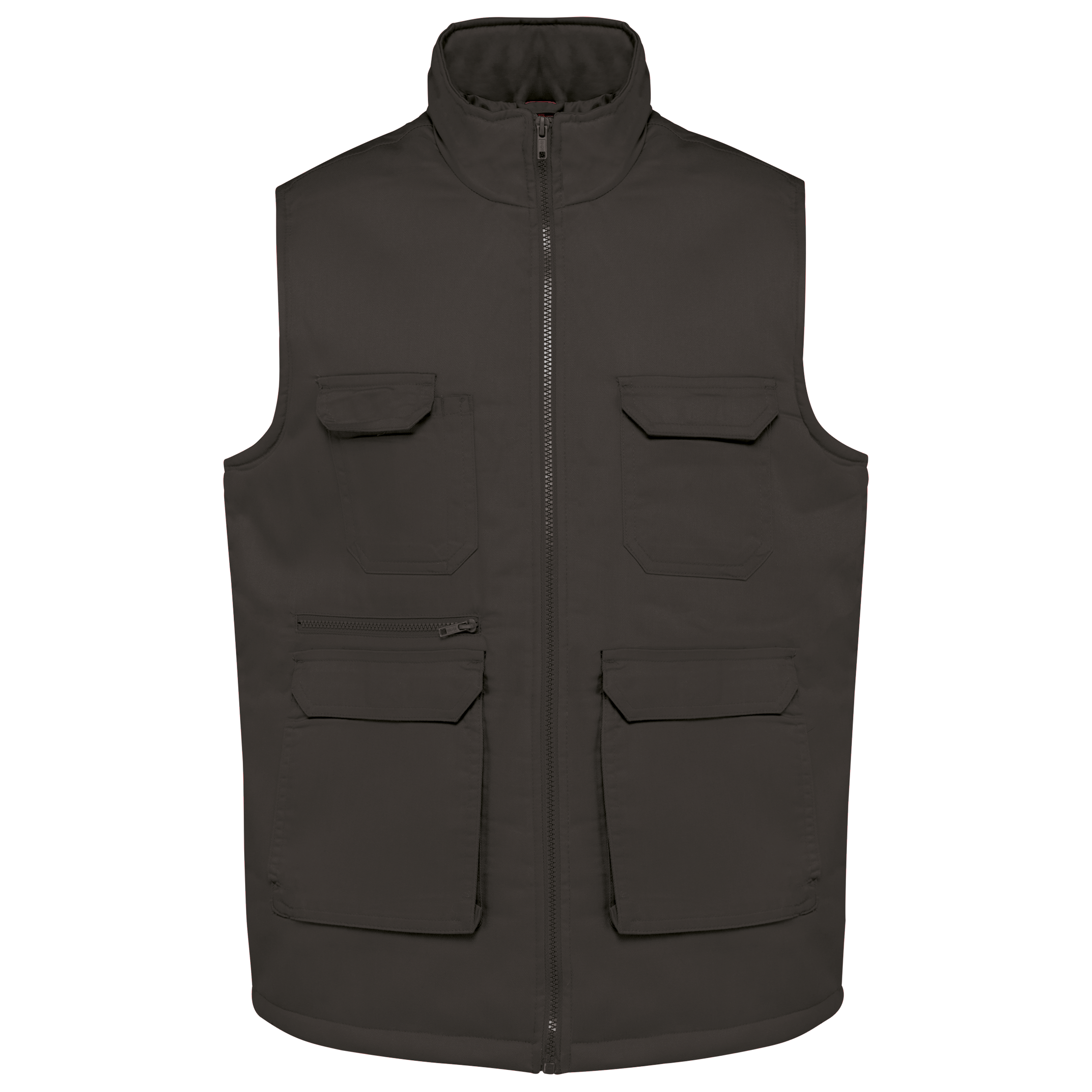 WK607 - Gilet polycoton multipoches rembourré unisexe WK. Designed To Work