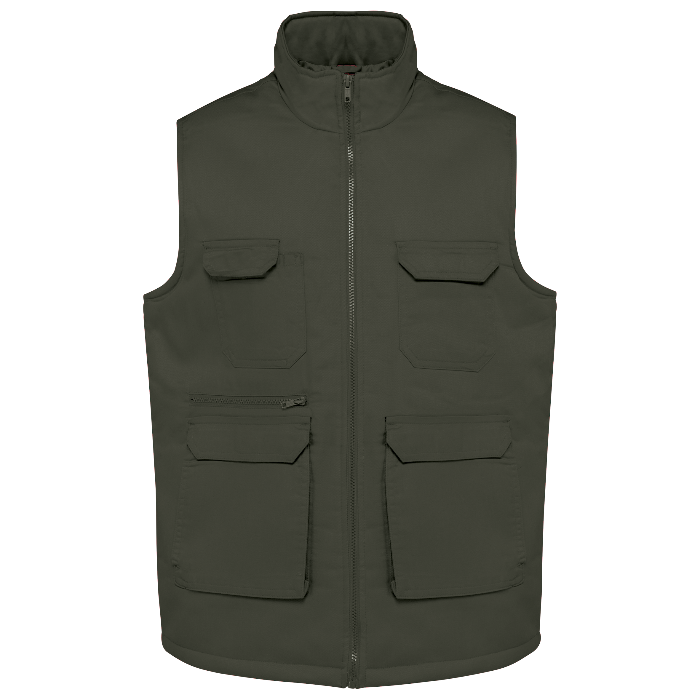 WK607 - Gilet polycoton multipoches rembourré unisexe WK. Designed To Work