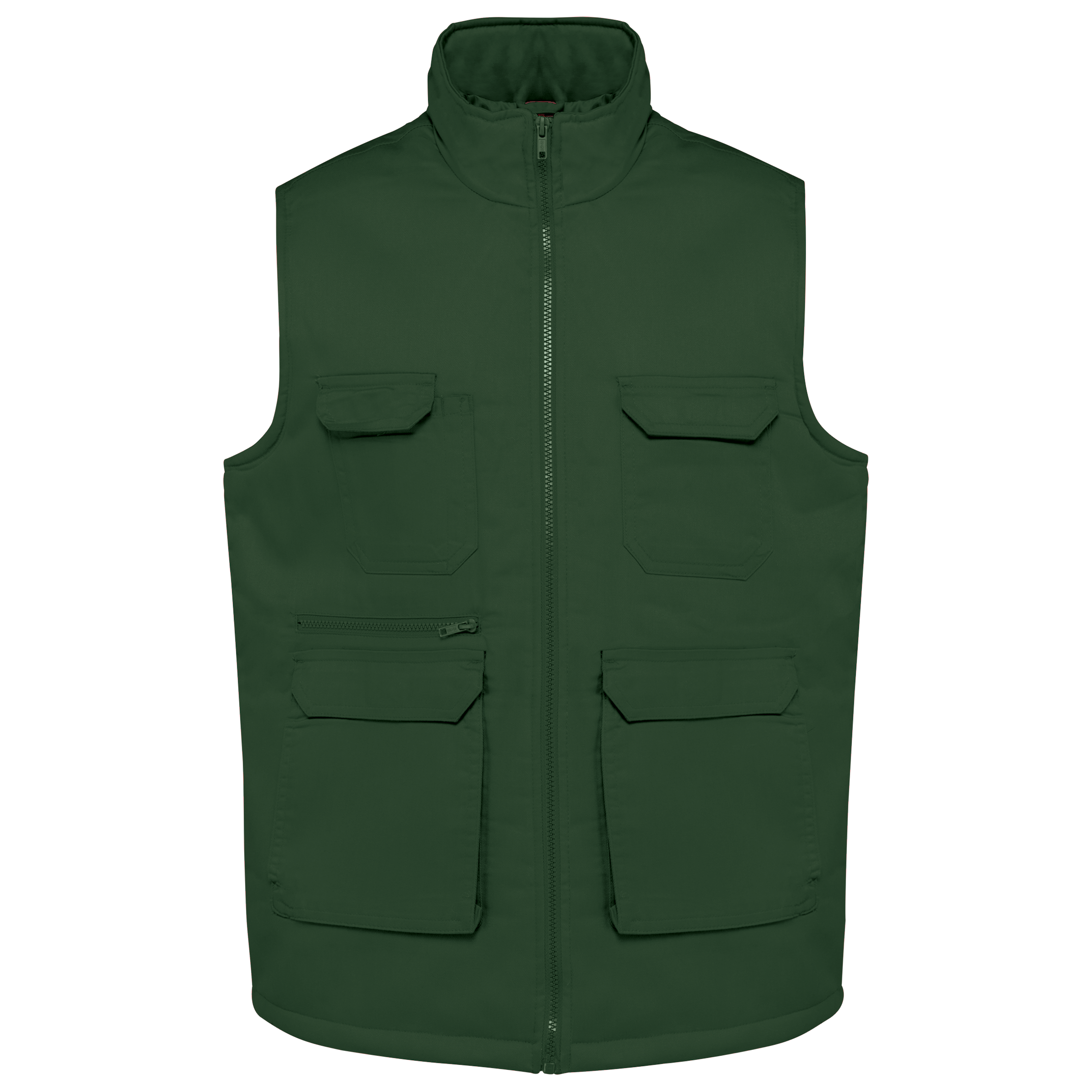 WK607 - Gilet polycoton multipoches rembourré unisexe WK. Designed To Work