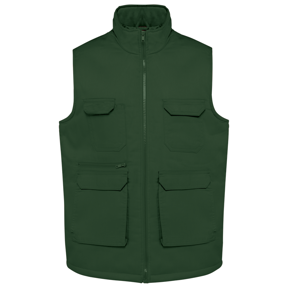 WK607 - Gilet polycoton multipoches rembourré unisexe WK. Designed To Work