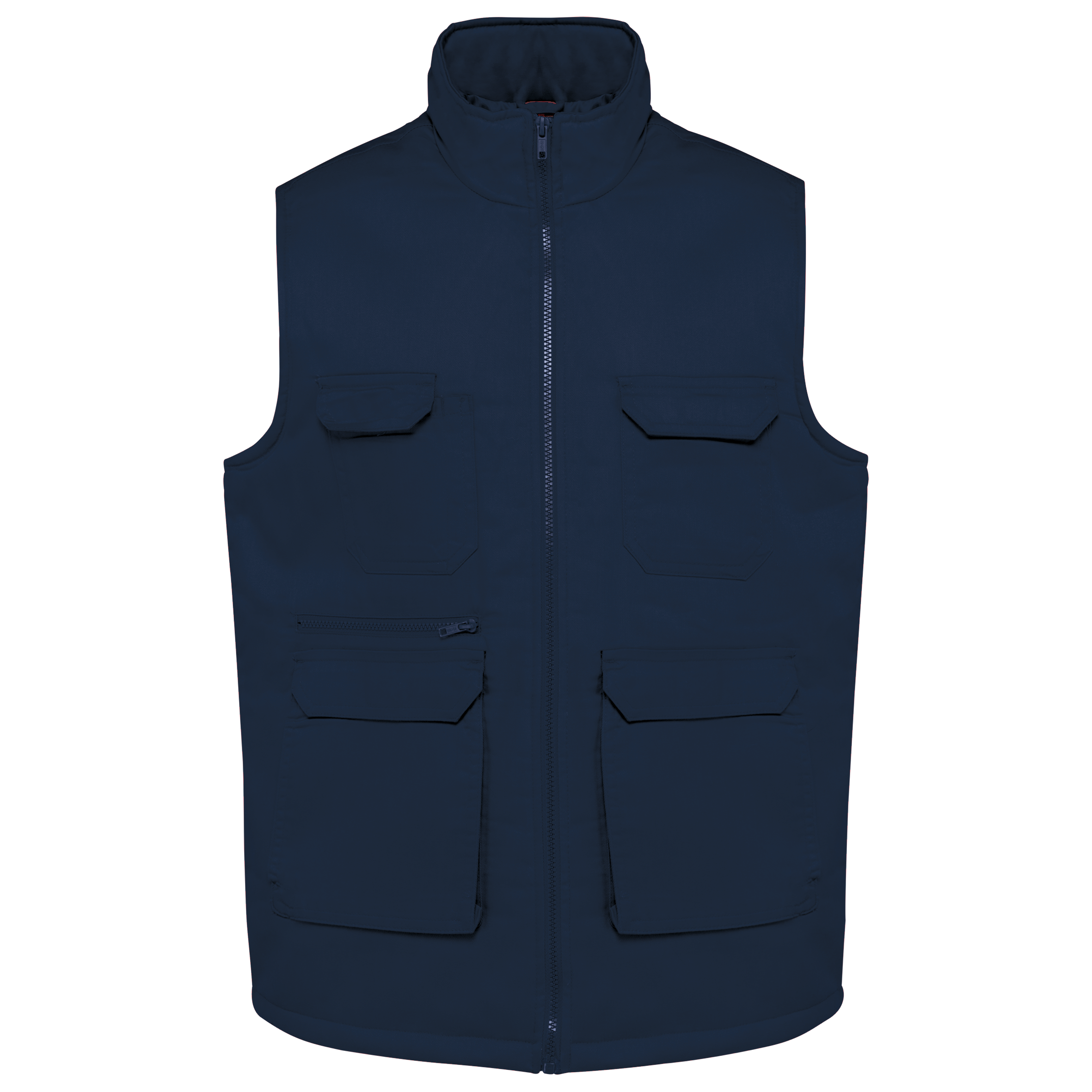 WK607 - Gilet polycoton multipoches rembourré unisexe WK. Designed To Work