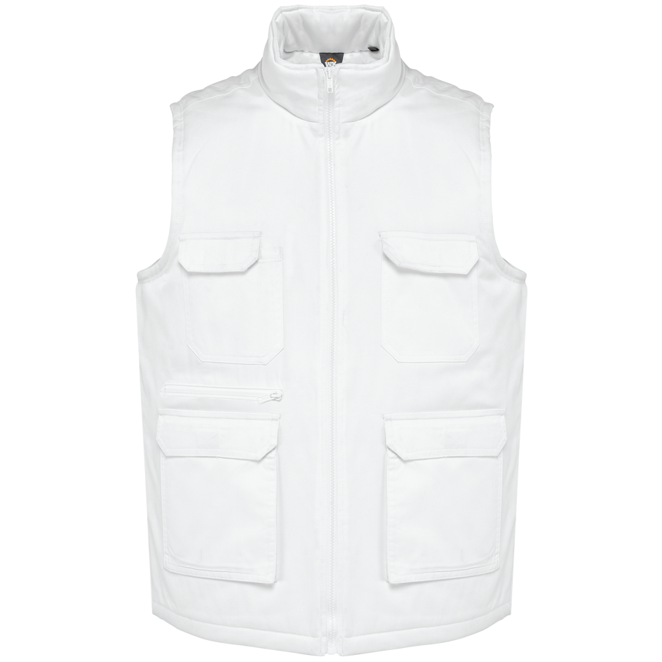 WK607 - Gilet polycoton multipoches rembourré unisexe WK. Designed To Work