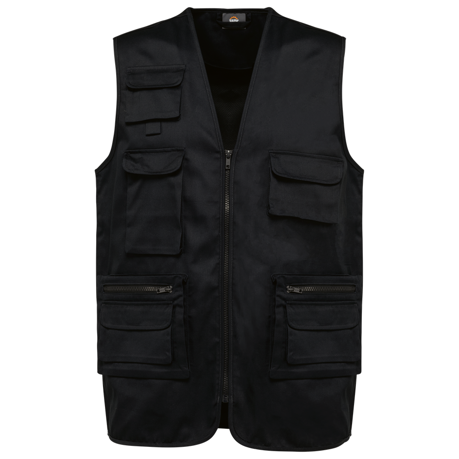 WK609 - Gilet polycoton multipoches doublé unisexe WK. Designed To Work