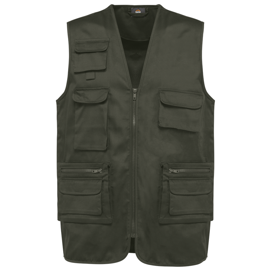 WK609 - Gilet polycoton multipoches doublé unisexe WK. Designed To Work