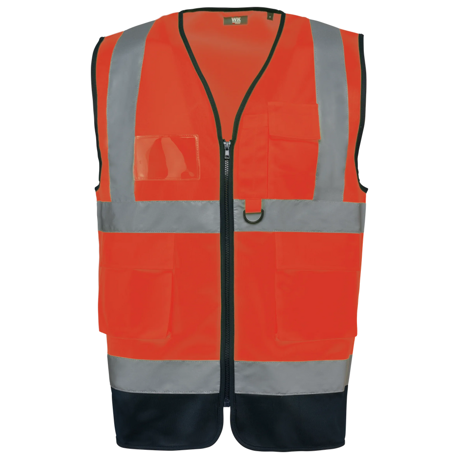 WK618 - Gilet de sécurité haute visibilité recyclé avec zip unisexe - Occifloc