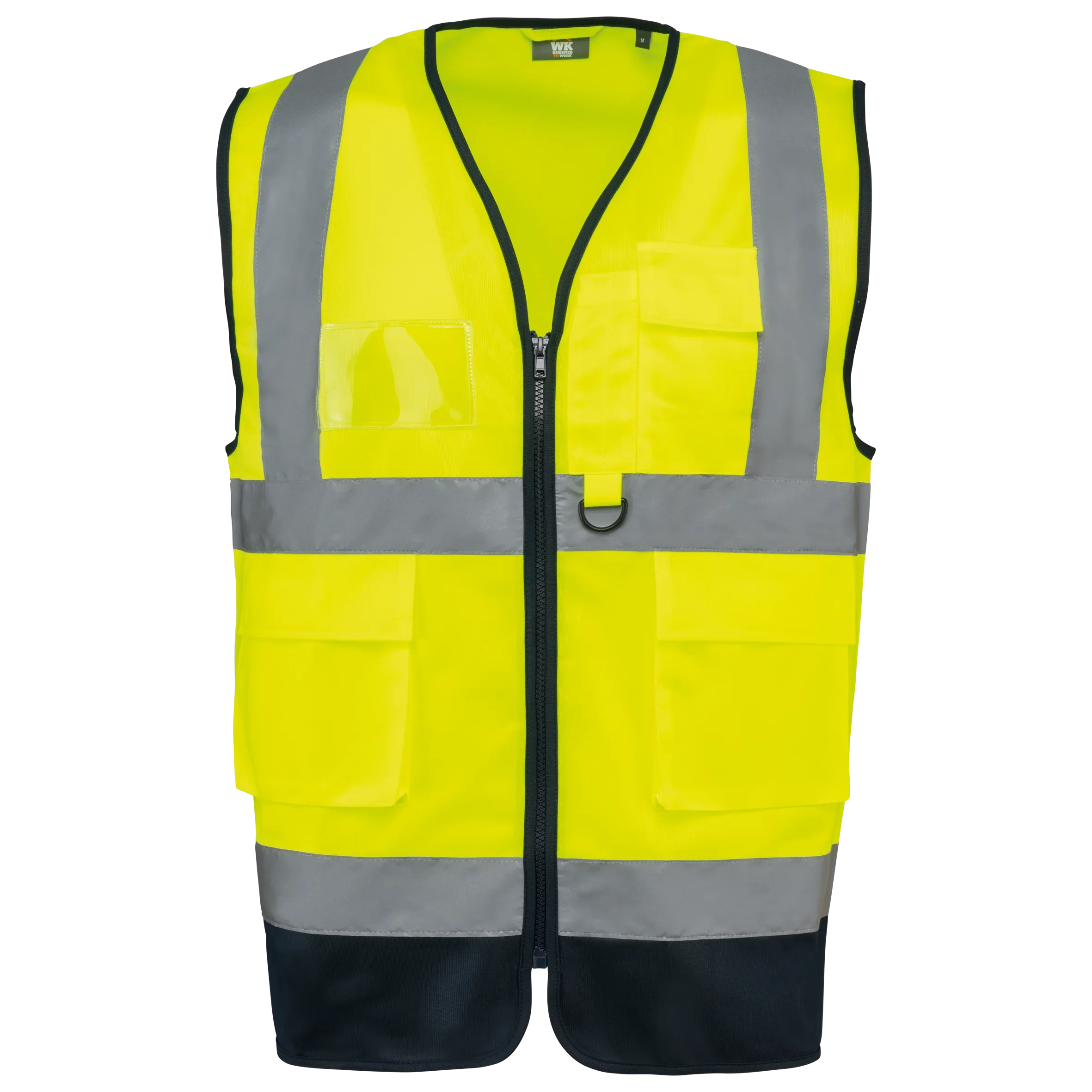 WK618 - Gilet de sécurité haute visibilité recyclé avec zip unisexe - Occifloc