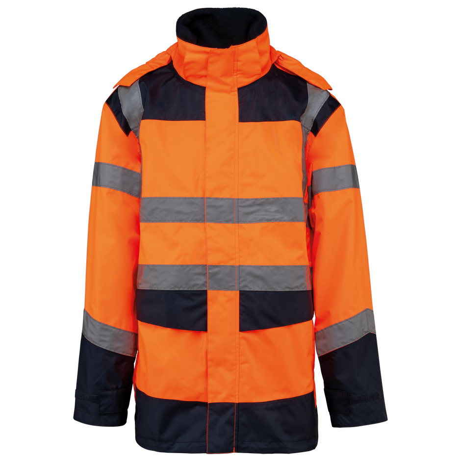 WK660 - Parka de sécurité recyclée 4 en 1 unisexe WK. Designed To Work