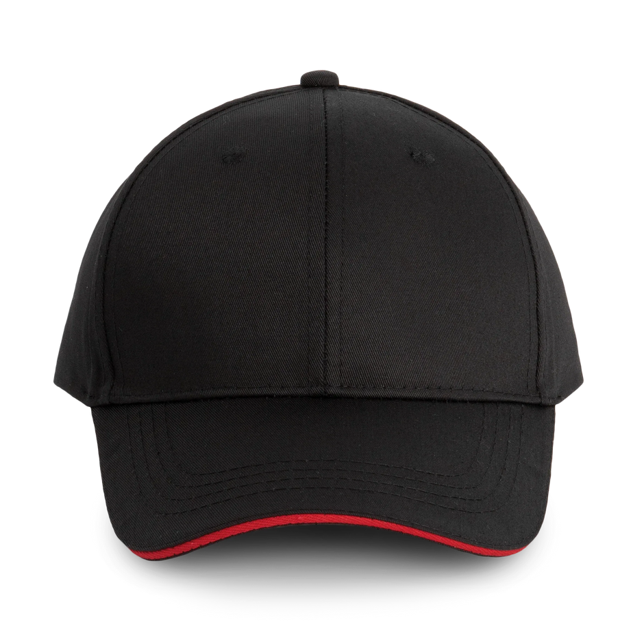 WKP145 - Casquette sandwich contrasté 6 panneaux WK. Designed To Work